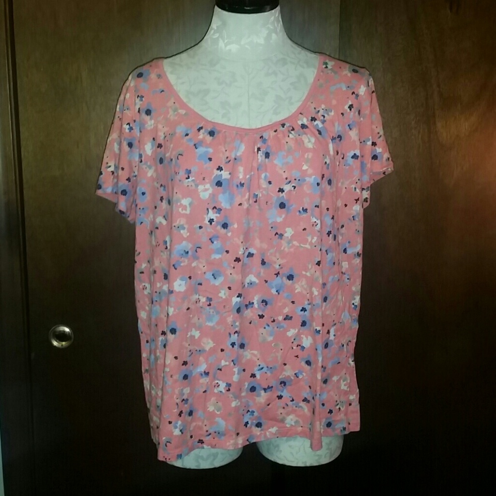 St. John's Bay Flower Casual T-Shirt